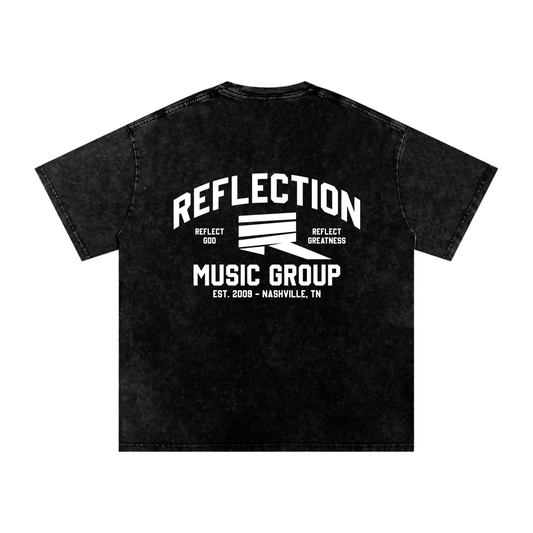 RMG Writer's Camp Acid Wash Oversize T-Shirt - 250 GSM
